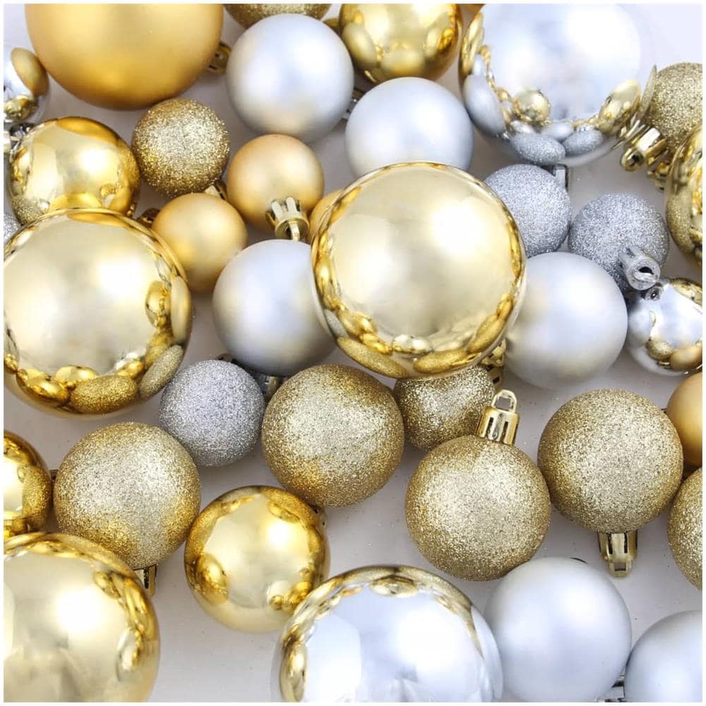 Set Palline Di Natale 100 Pz 6 Cm Argento / oro - Foto 2