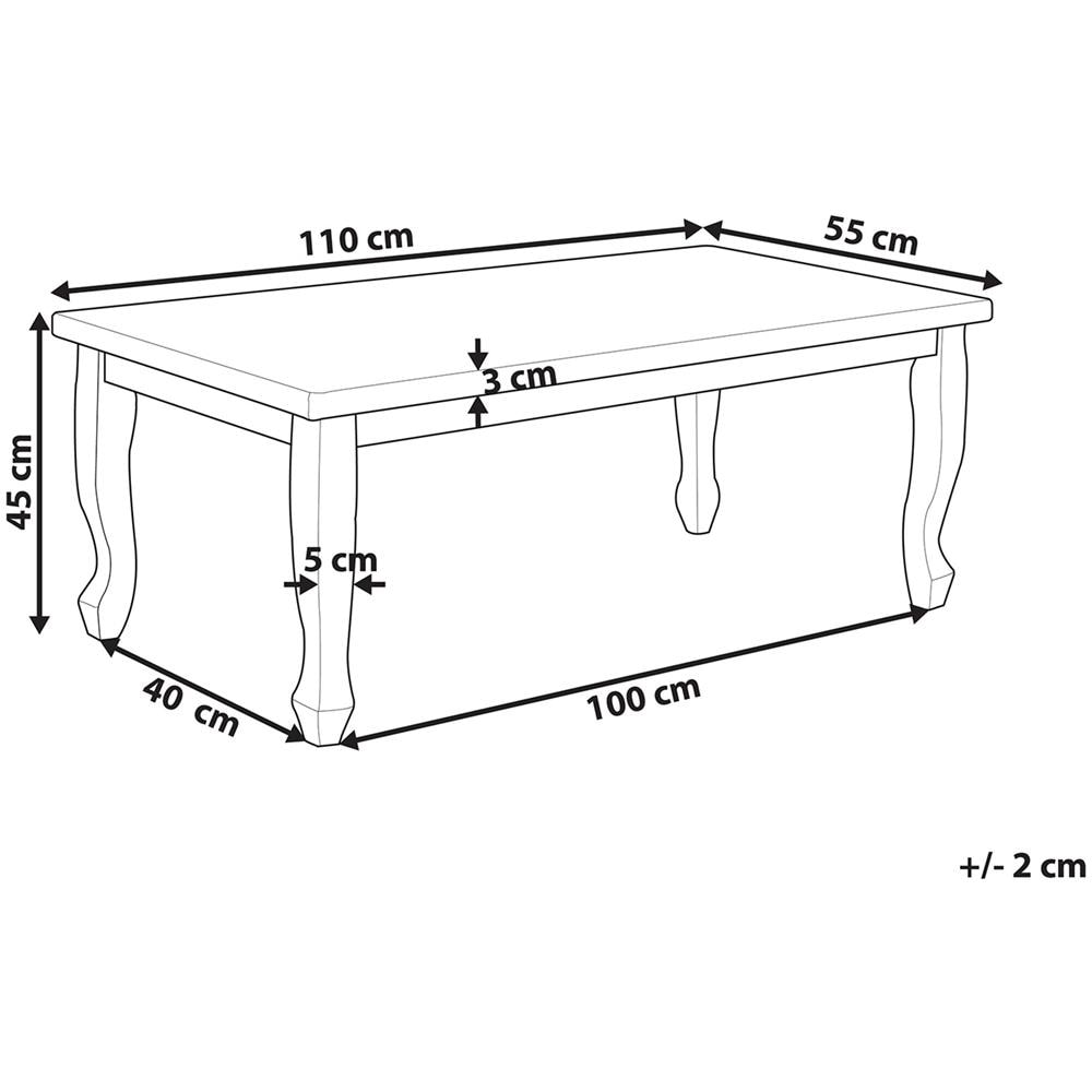Tavolino Da Caffè Bianco Snook - Foto 2