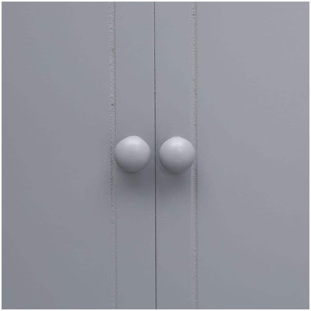 Mobiletto da Bagno Grigio 46x24x116 cm in Legno di Paulownia - Foto 2