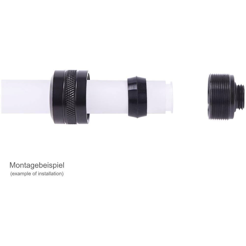Eiszapfen Pro 16mm Hardtube Fitting G1/4 - Deep Black - Foto 2