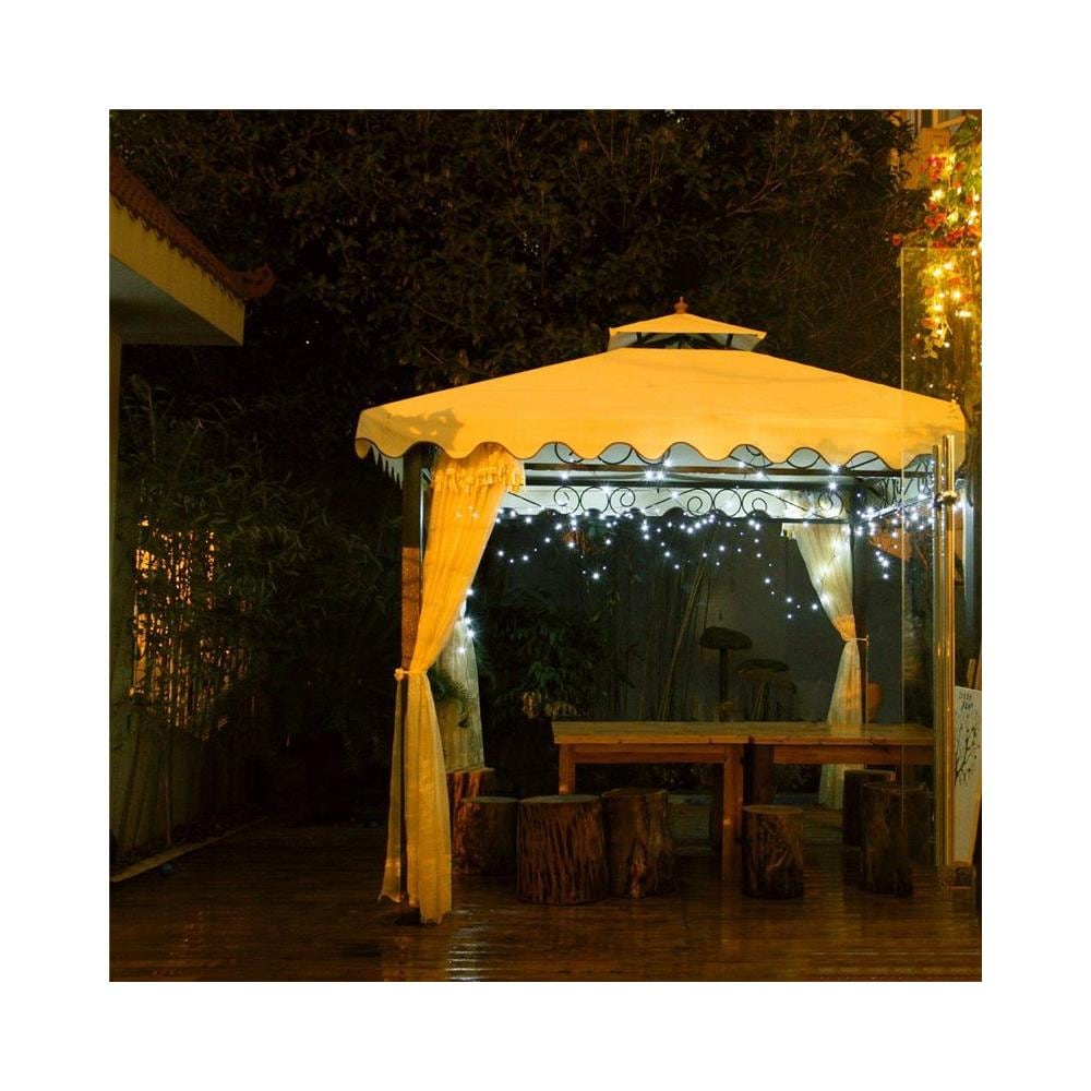 Guirlande Solaire Etanche À Eclairage Led Avec 200 Leds Blanches Rr-by200 - Foto 5