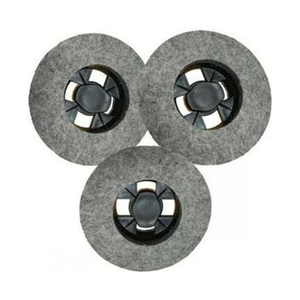 Kit 3pz Spazzole Feltro Disco In Feltro Ricambio Lucidatrice Universale - Foto 1