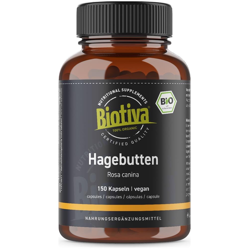 Cinorrodo Bio - 150 Capsule A 650mg - Senza Additivi - Per Gianture - Massima Genuinità - Prodotto In Germania - Foto 1