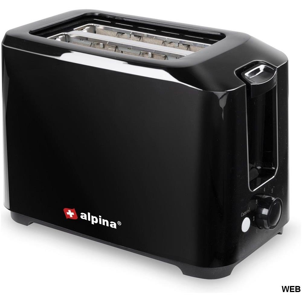 Tostapane 7 Impostazioni Vassoio Raccogli Briciole 700w Nero - Foto 1
