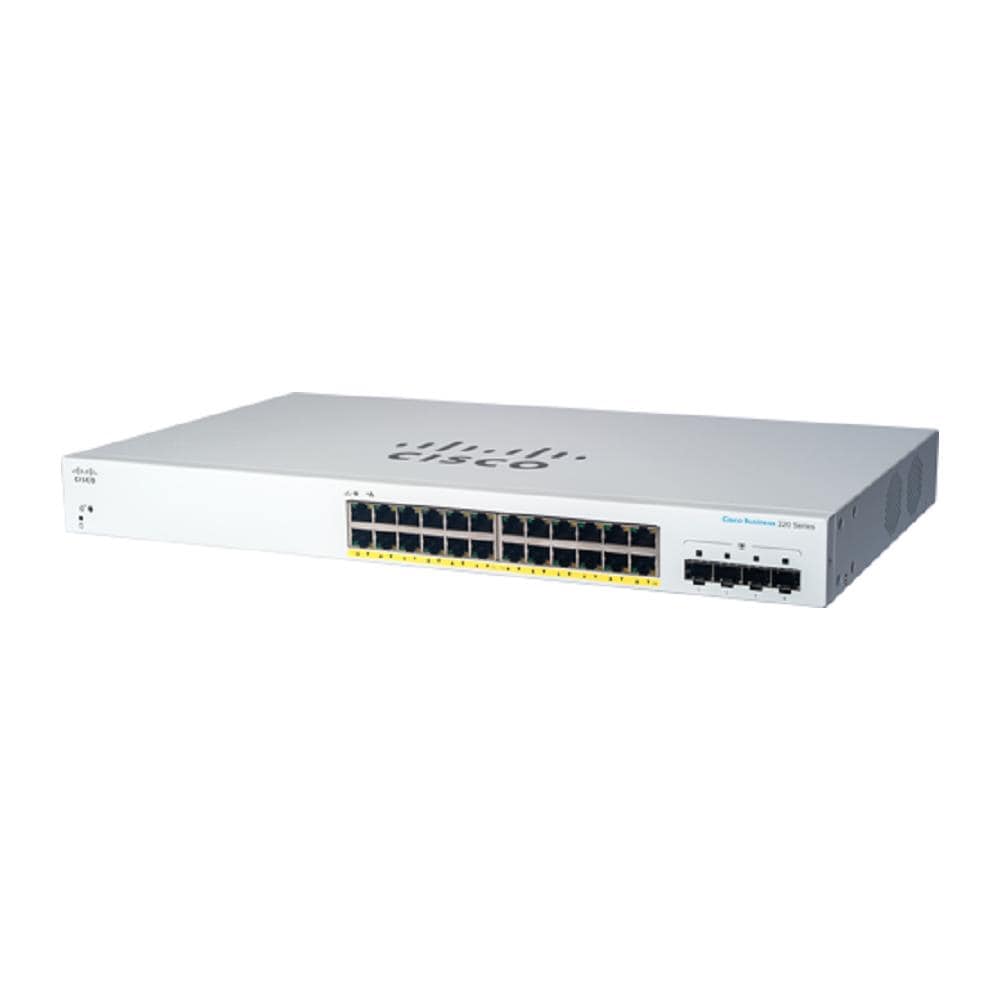 Cisco CBS220-24P-4G Gestito L2 Gigabit Ethernet (10/100/1000) Supporto Power over Ethernet (PoE) 1U Bianco - Foto 1