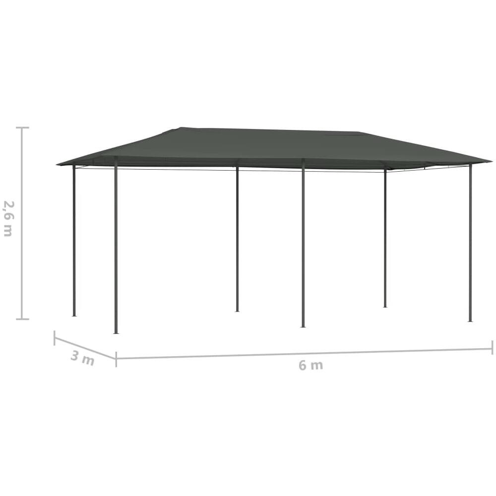 Gazebo 2,98x5,3x2,59 m Antracite 160 g /m² - Foto 4