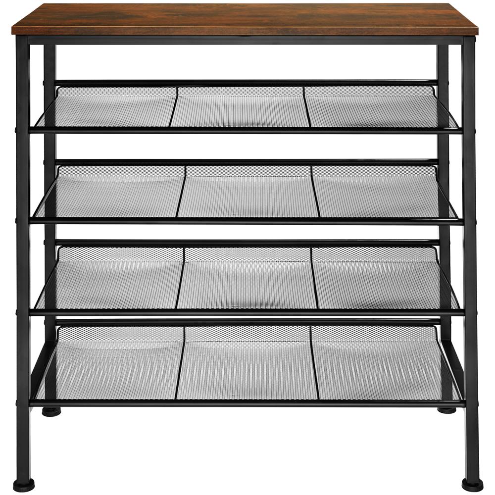Scarpiera Bournemouth 75,5 X 30,5 X 85,5 Cm - Industriale Scuro - Foto 1