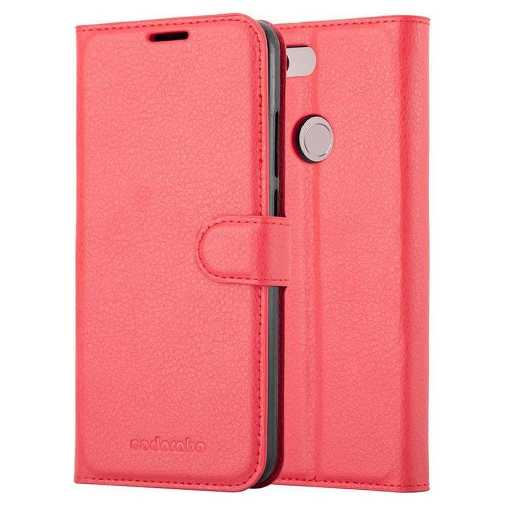 Custodia Compatibile Con Zte Nubia N3 In Rosso Carminio - Coperchio Protettiva Con Chiusura Magnetica, Funzione Stand E Tasca Per Le Carte - Foto 8