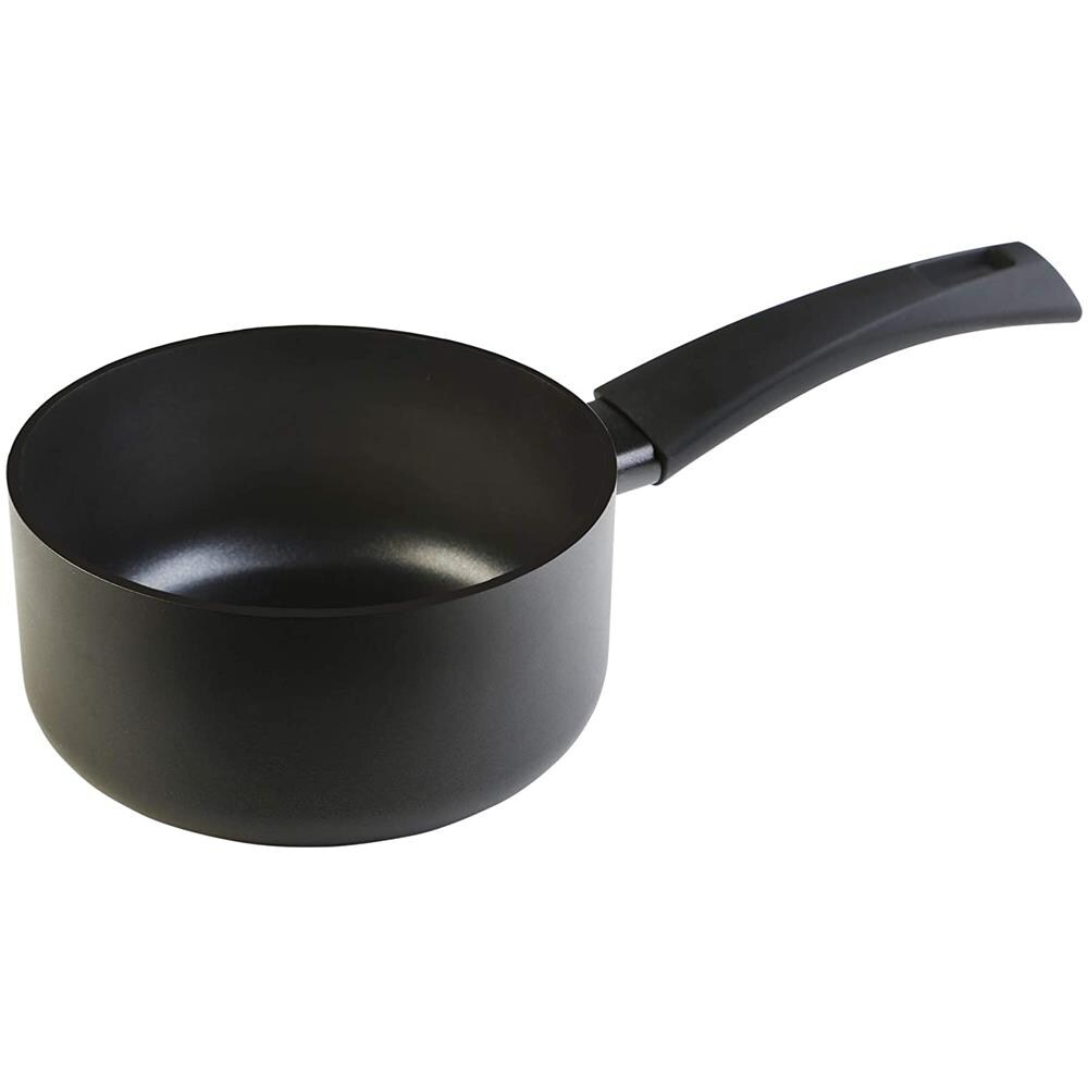 Wecook Ecogreen Pentolino Con Manico 16cm Induzione Antiaderente Ecologico Senza Pfoa, Alluminio  Nero - Foto 1