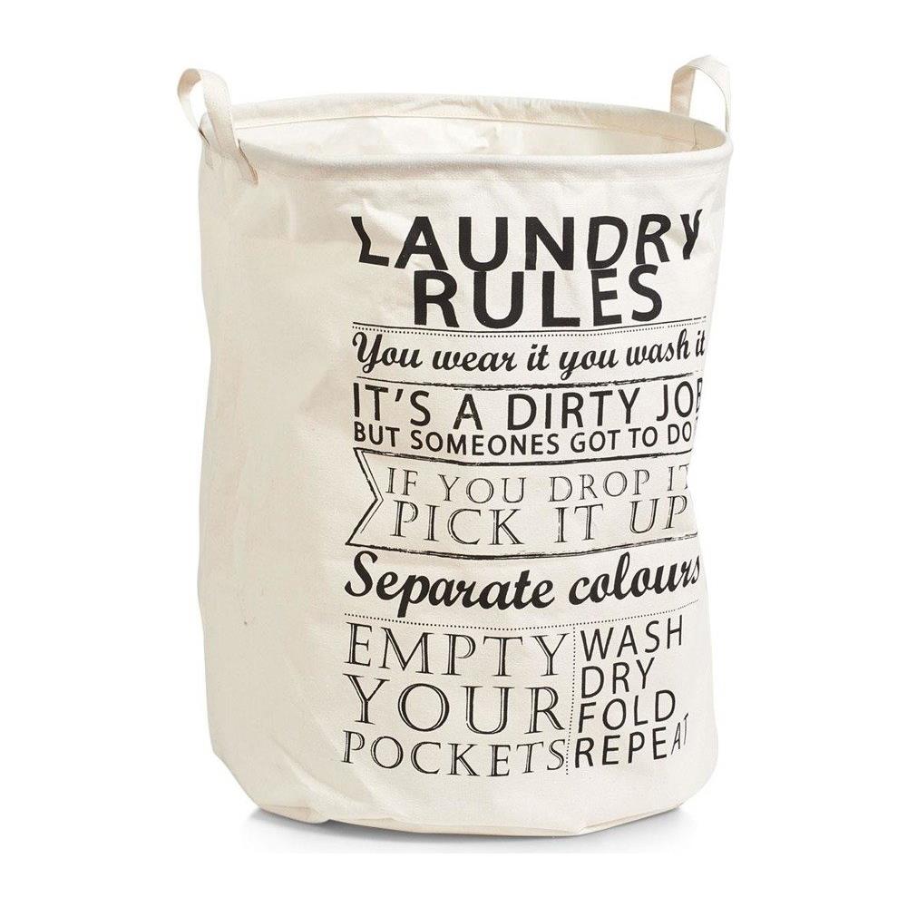 Borsa Per La Biancheria - Capiente Cesto Regole Del Bucato, 38x48 Cm, 54 L, - Foto 1