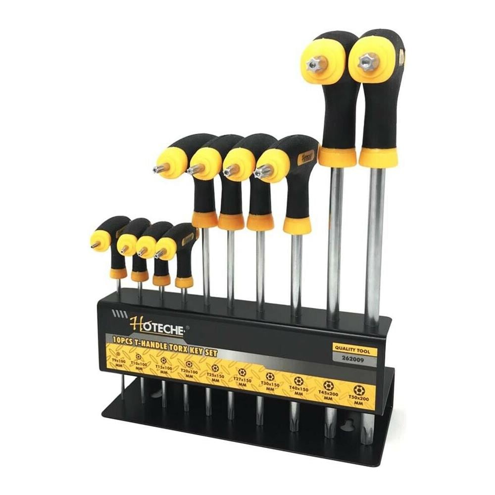 Set 10 Chiavi Torx Con Impugnatura A T Cacciaviti Manico Antiscivolo - Foto 1