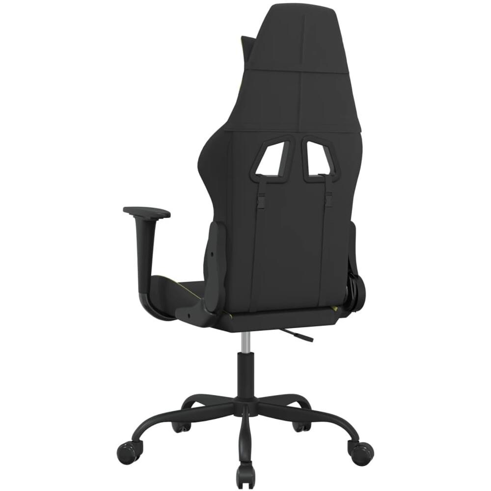 Sedia Da Gaming Nero E Verde Chiaro In Tessuto - Foto 10