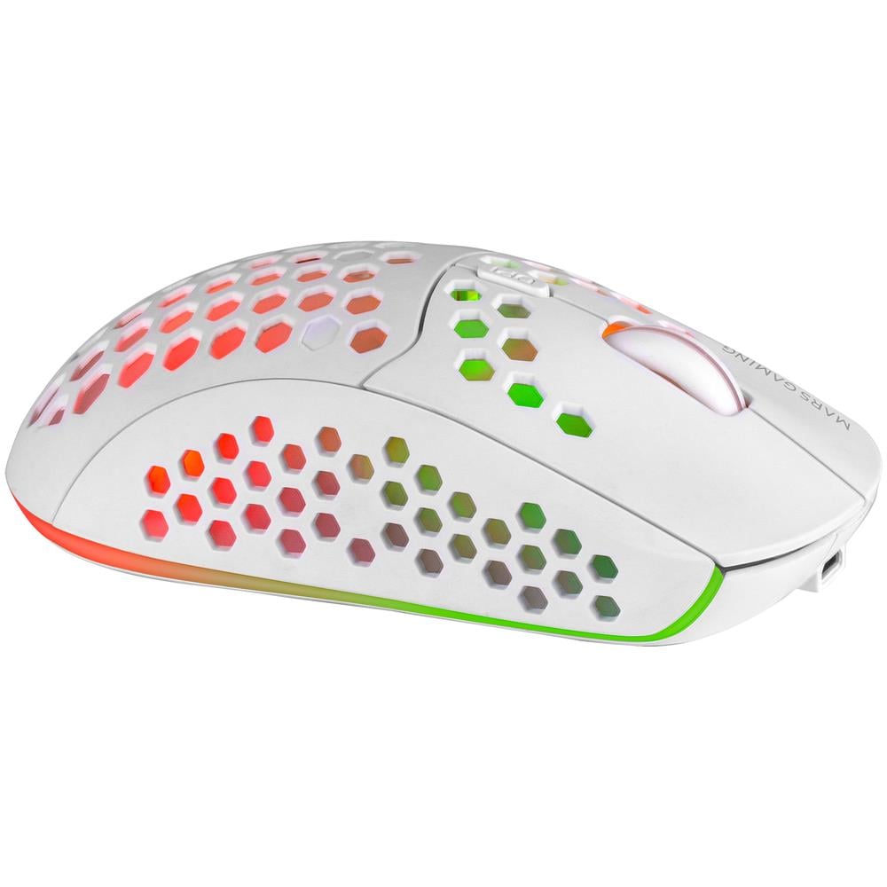 Mouse Wireless Gaming MMW3 Ottico 6 Tasti 3200 DPI Colore Bianco - Foto 2
