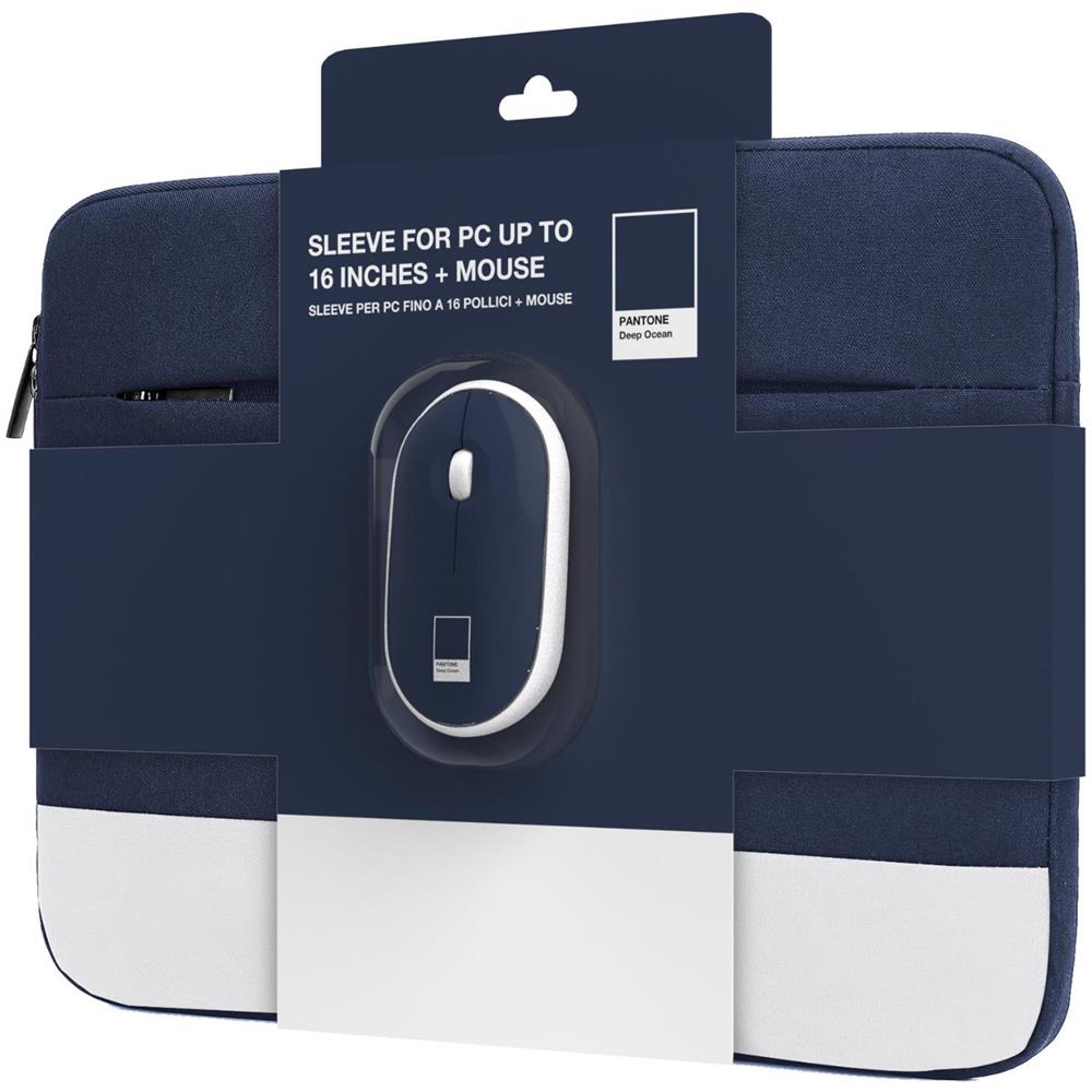 Bundle PC Sleeve fino a 15.6'' + Mouse Colore Blu - Foto 1