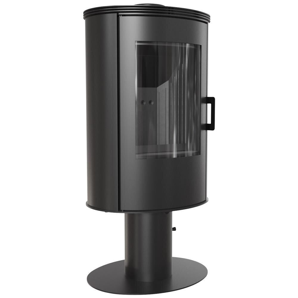 Stufa A Legna Roma 6.9-11 KW - Acciaio, Vetro Ceramico, Per Riscaldare Ambienti Fino A 245 Mc - Foto 4