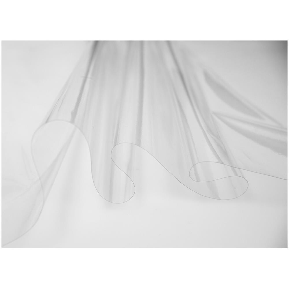 Tovaglia Antimacchia Plastificata Pvc Trasparente Proteggi Tavolo 140x400 Trasparente - Foto 2