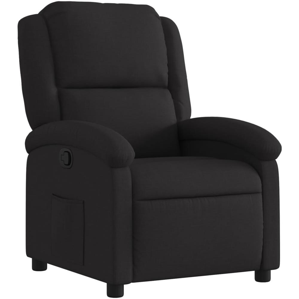 Poltrona Reclinabile In Tessuto Nero - Foto 2