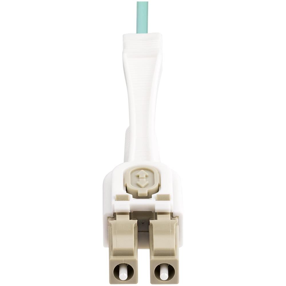 Cavo in fibra ottica multimodale OM4 LC a LC (UPC) con linguette push-pull, 4m, 50/125µm, Reti 100G, Insensibile alla piegatura, Bassa perdita di inserzione, Cavo patch /bretella in fibra ottica LSZH - Foto 4