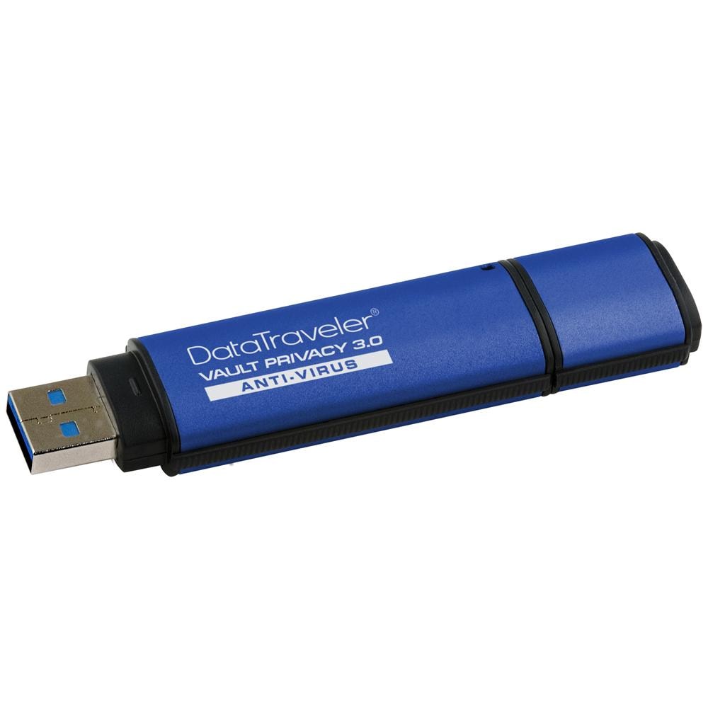 Chiavetta USB con Antivirus ESET NOD32 8 GB DataTraveler Vault Privacy Interfaccia USB 3.0 Colore Blu - Foto 1