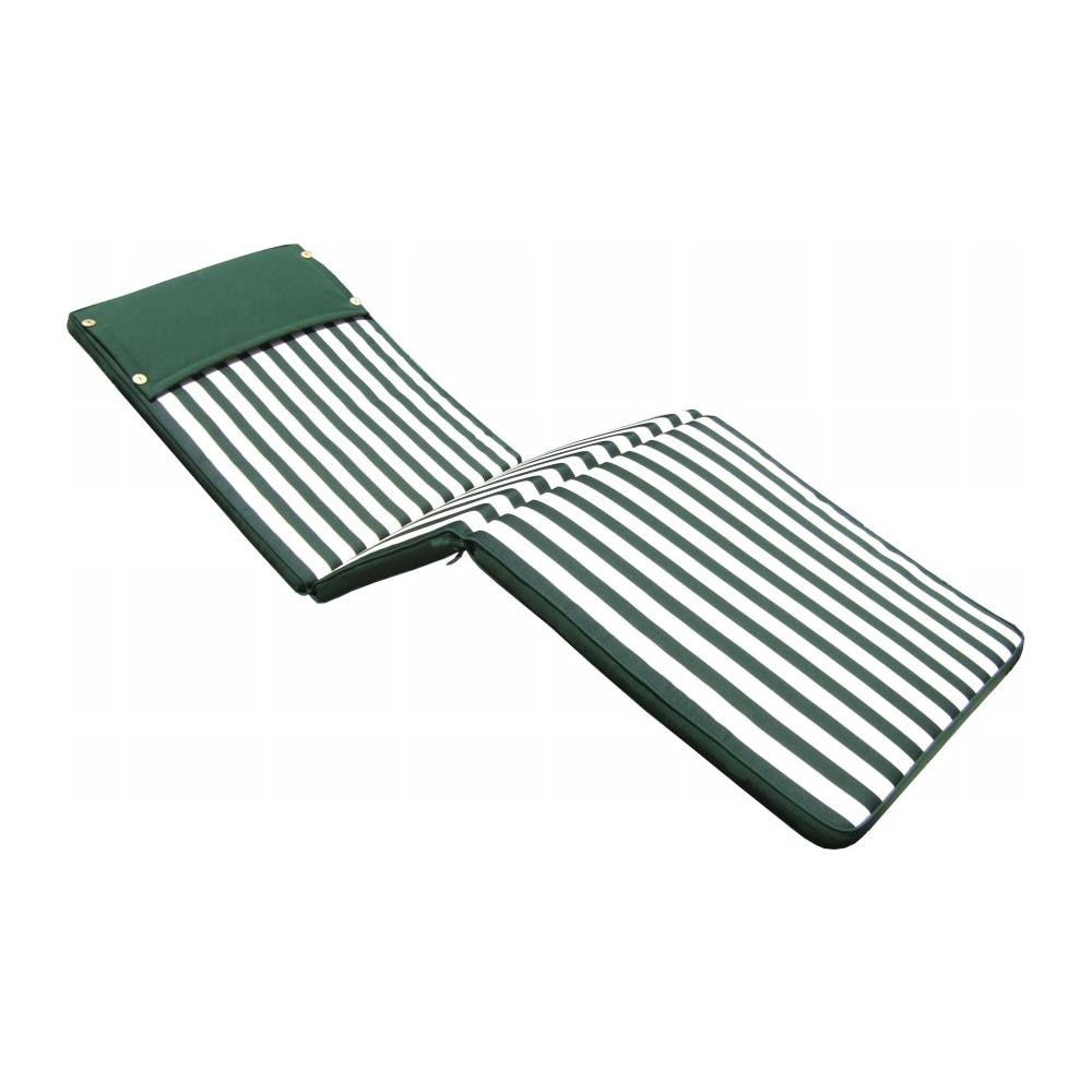 Cuscino Per Lettino Sfoderabile Impermeabile Esterno Verde A Strisce Cu805681 - Foto 3