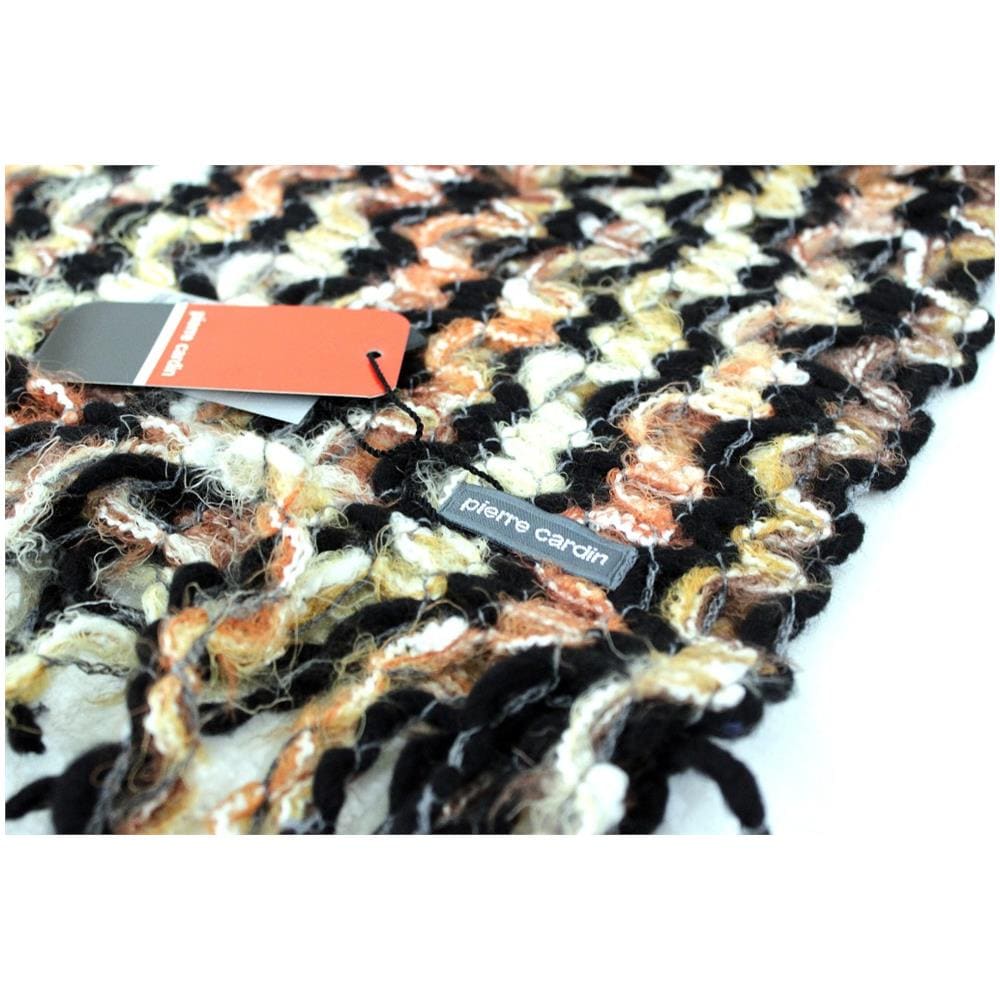 Sciarpa Donna A Maglia Crs101 Nero Marrone - Foto 2