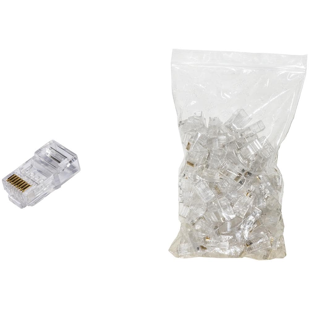 Confezione 100 Connettori 8 Poli Cat 6 Utp Non Schermato Rj45 - Foto 1