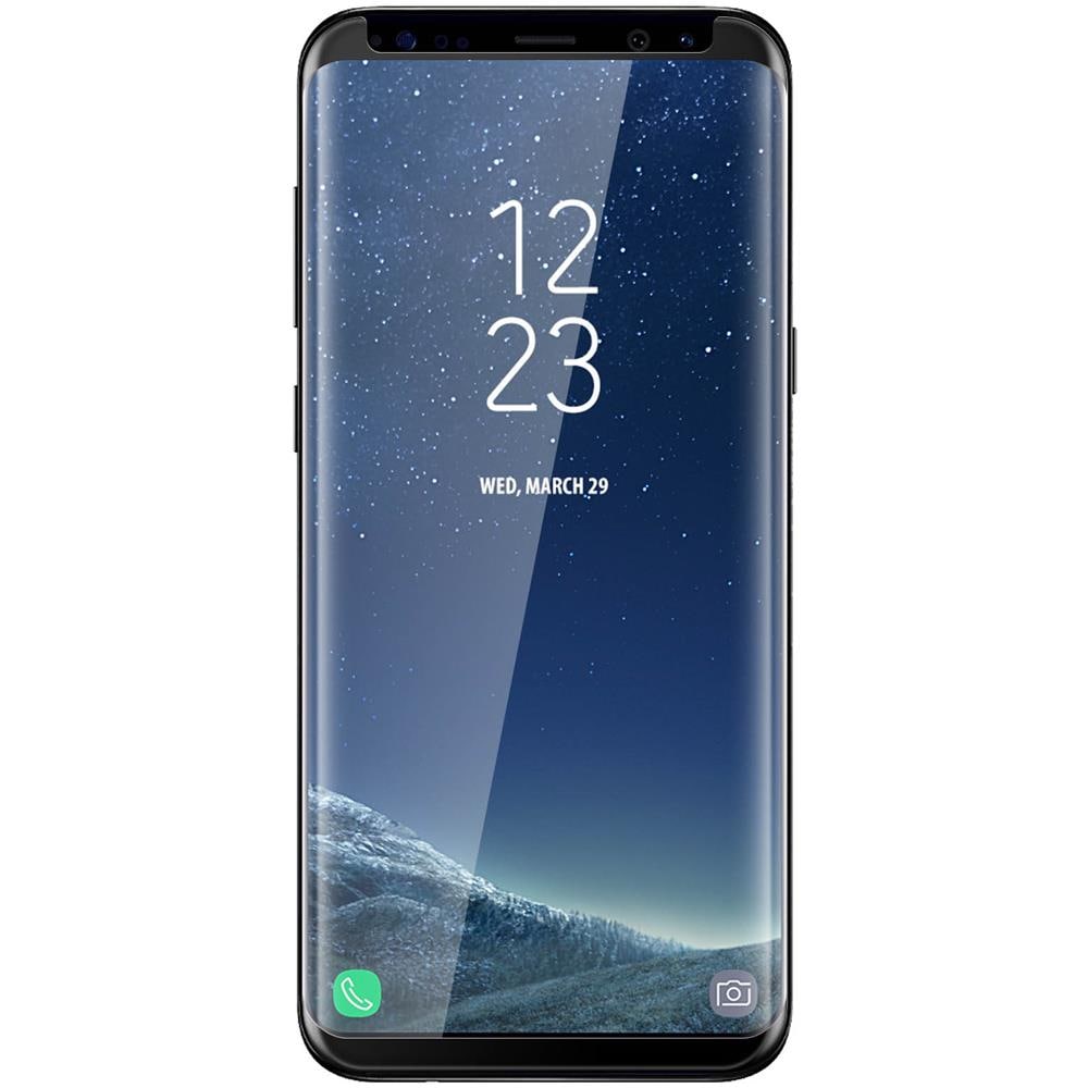 Pellicola In Vetro Temperato Con Bordi Curvi + Contorni Neri Samsung Galaxy S8 - Foto 2