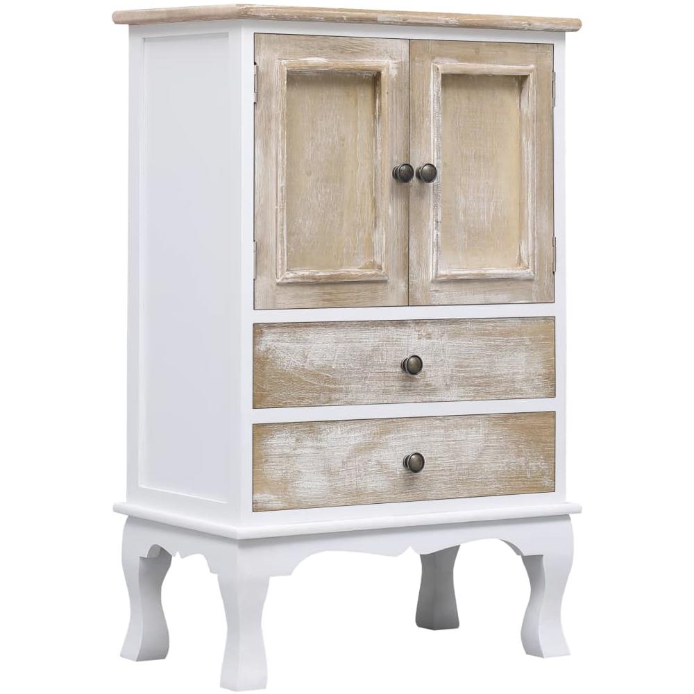 Credenza Con Cassetti Bianca 50x30x80 Cm In Legno - Foto 1