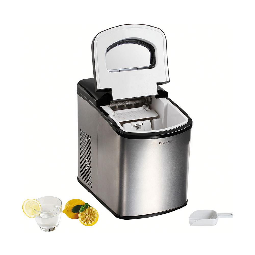 Macchina per il Ghiaccio DOM367 con Capacità 1,7 L Potenza 150 W Colore Nero / Argento - Foto 2