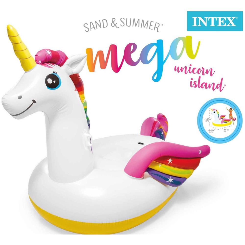 57291EU - Materassino Mare Isola Unicorno Grande, 251x163x145 cm - Foto 2