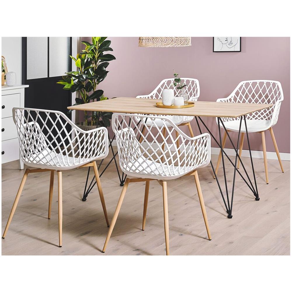 Set Di 2 Sedie Da Pranzo Bianche Nashua - Foto 1