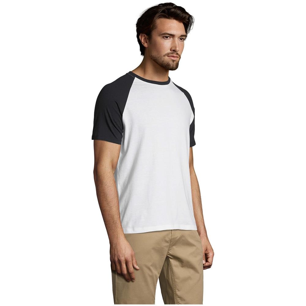 Bicolor manica Raglan uomo Funky - Foto 4