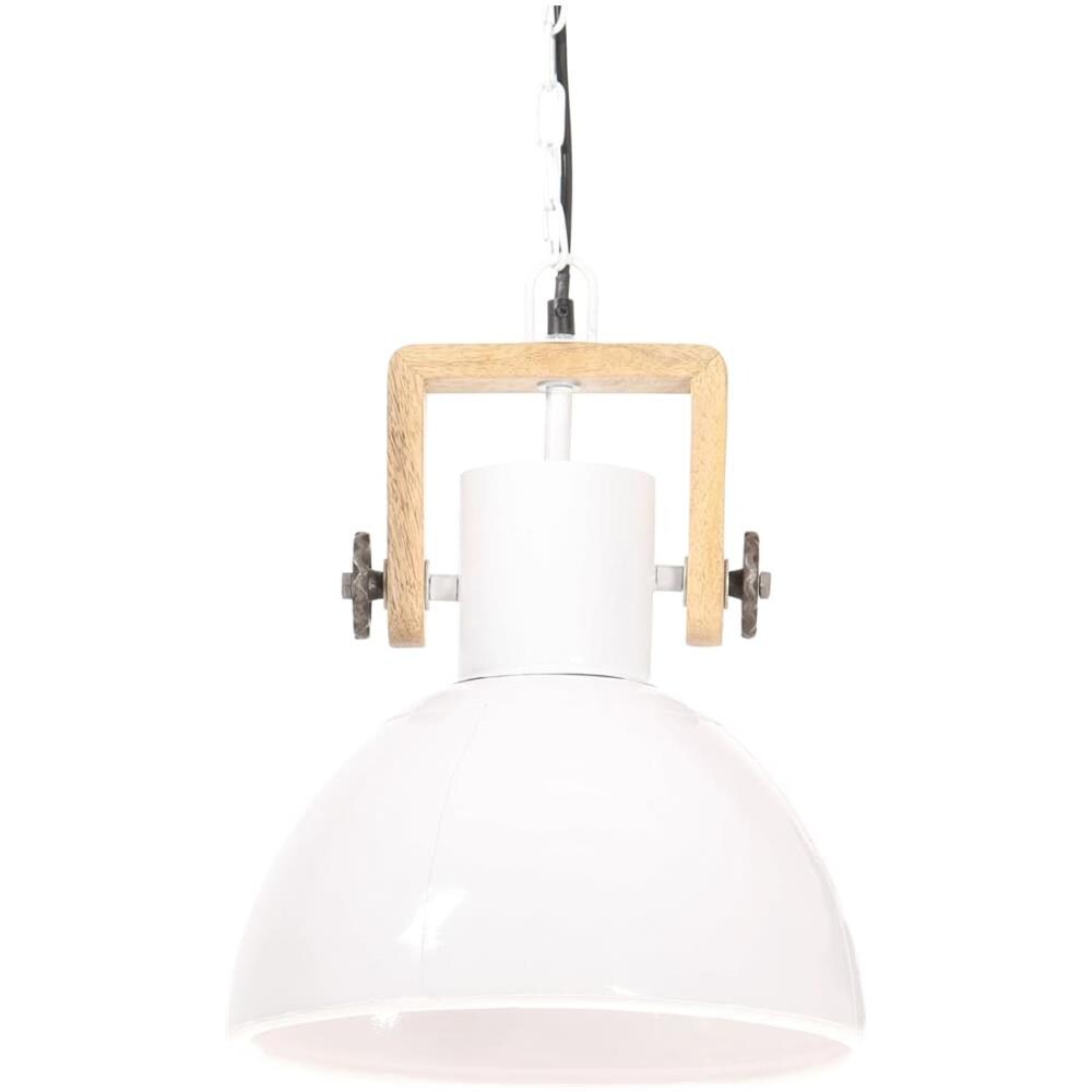 Lampada A Sospensione Industriale 25 W Bianca Rotonda 30 Cm E27 - Foto 2