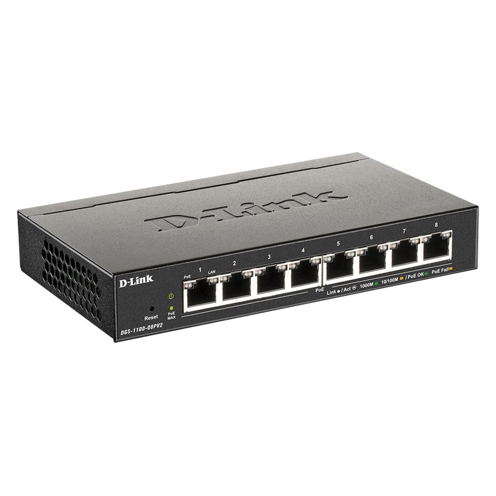 Switch DGS-1100-08PV2 8 Porte Ethernet PoE 10 / 100 / 100 Mbps RJ45 Managed - Foto 2