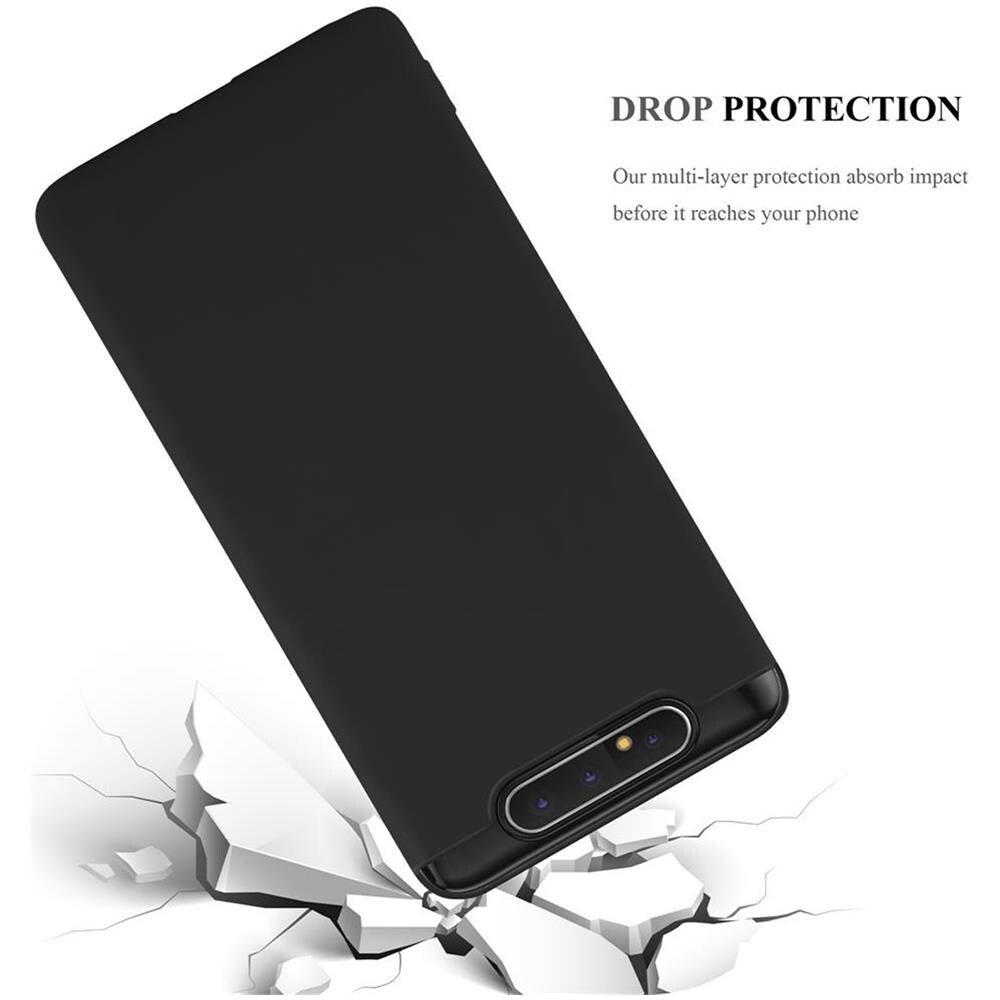 Custodia Compatibile Con Samsung Galaxy A80 / A90 In Candy Nero - Coperchio Protettivo In Silicone Tpu Flessibile - Foto 8