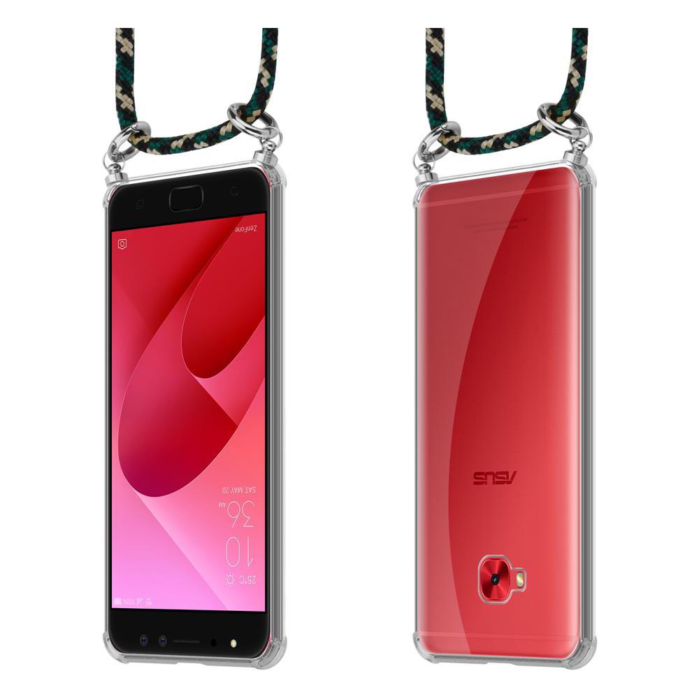 Catena Di Telefoni Cellulari Compatibile Con Asus Zenfone 4 Selfie Pro In Camouflage - Coperchio Protettivo In Silicone Con Anelli D'argento, Cinturino In Corda E Custodia Staccabile - Foto 8