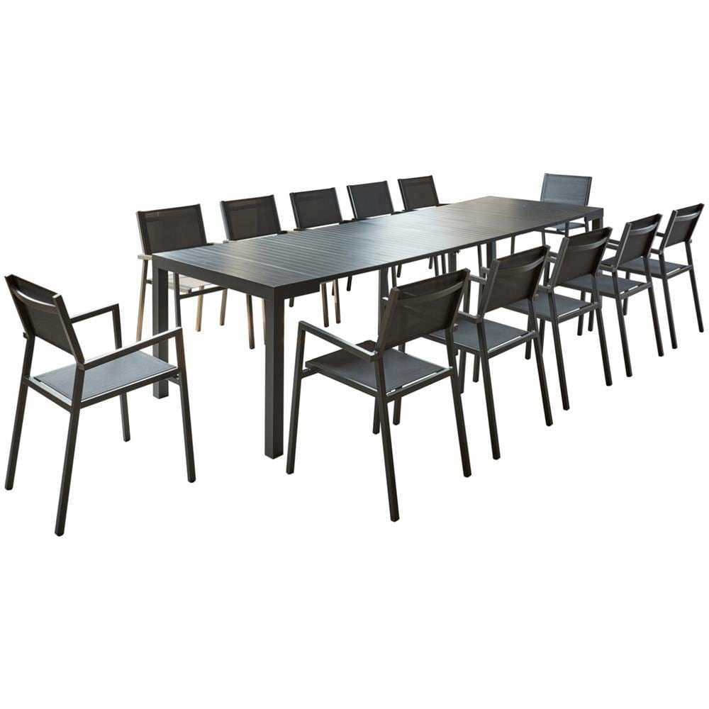 Consolle Allungabile In Alluminio + 12 Posti Olhao - Foto 1