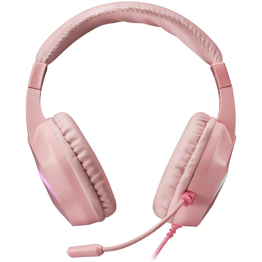 MH122 Cuffia Gaming Stereo Padiglione Auricolare Cablato con Microfono Integrato Colore Rosa - Foto 2