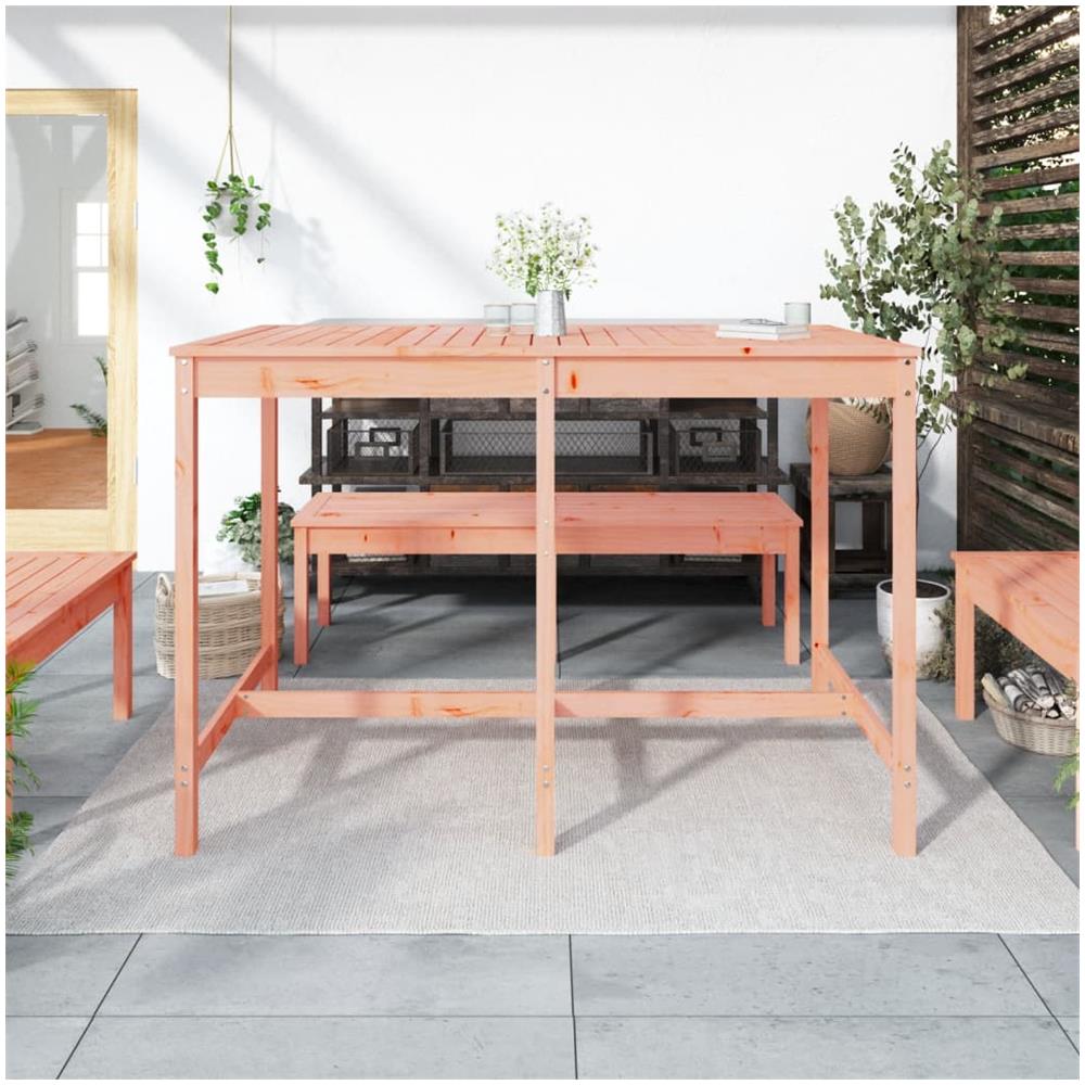 Tavolo Da Giardino 159,5x82,5x110 Cm Legno Massello Di Douglas - Foto 2