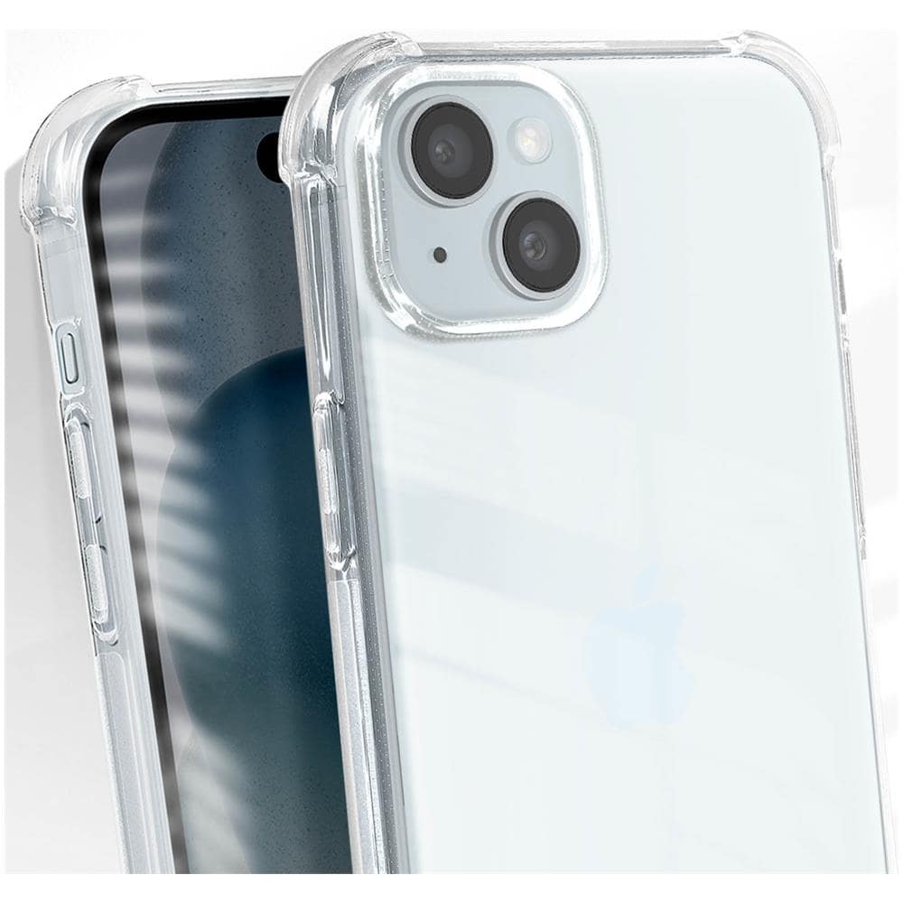 Cover Per Iphone 15 Antiurto Flessibile Classic Bump Trasparente - Foto 5
