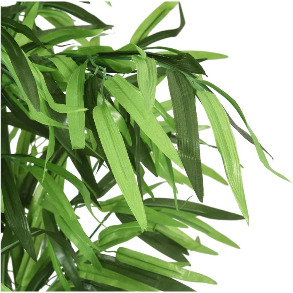 Albero Bambù Artificiale 240 Foglie 80 Cm Verde - Foto 2