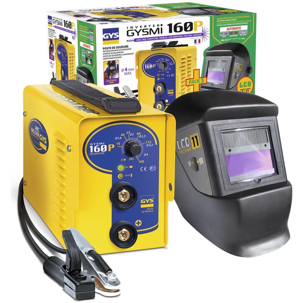 Alimentazione Di Saldatura mi 160p Con Maschera Lcd Techno 11 10-160 A - Foto 1