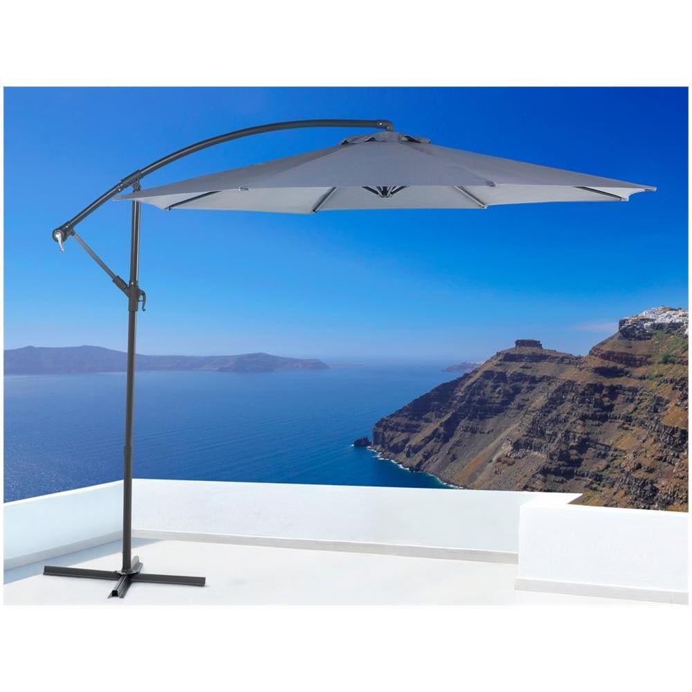 Ombrellone A Sbalzo Ottagonale Diametro 300cm Grigio Scuro Ravenna - Foto 2