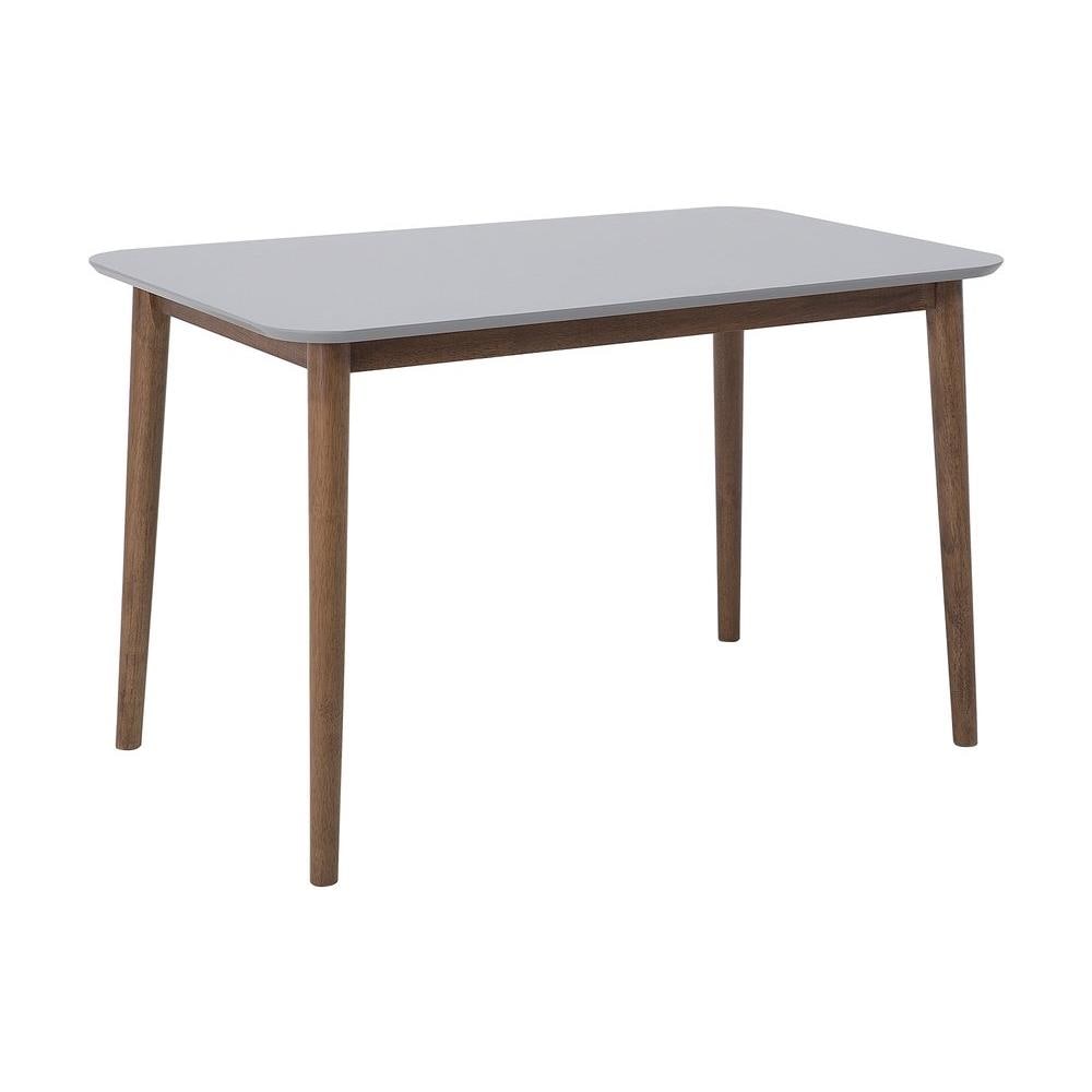 Tavolo Da Pranzo In Legno Grigio 118 X 77 Cm Modesto - Foto 1