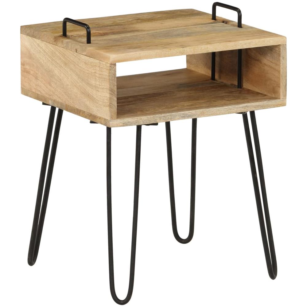 Comodino In Legno Massello Di Mango 40x34x47 Cm - Foto 7