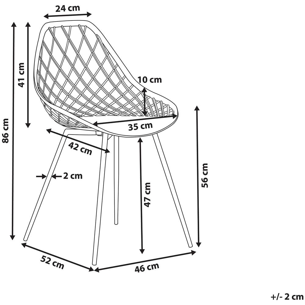 Set Di 2 Sedie Da Pranzo Bianche Canton - Foto 2