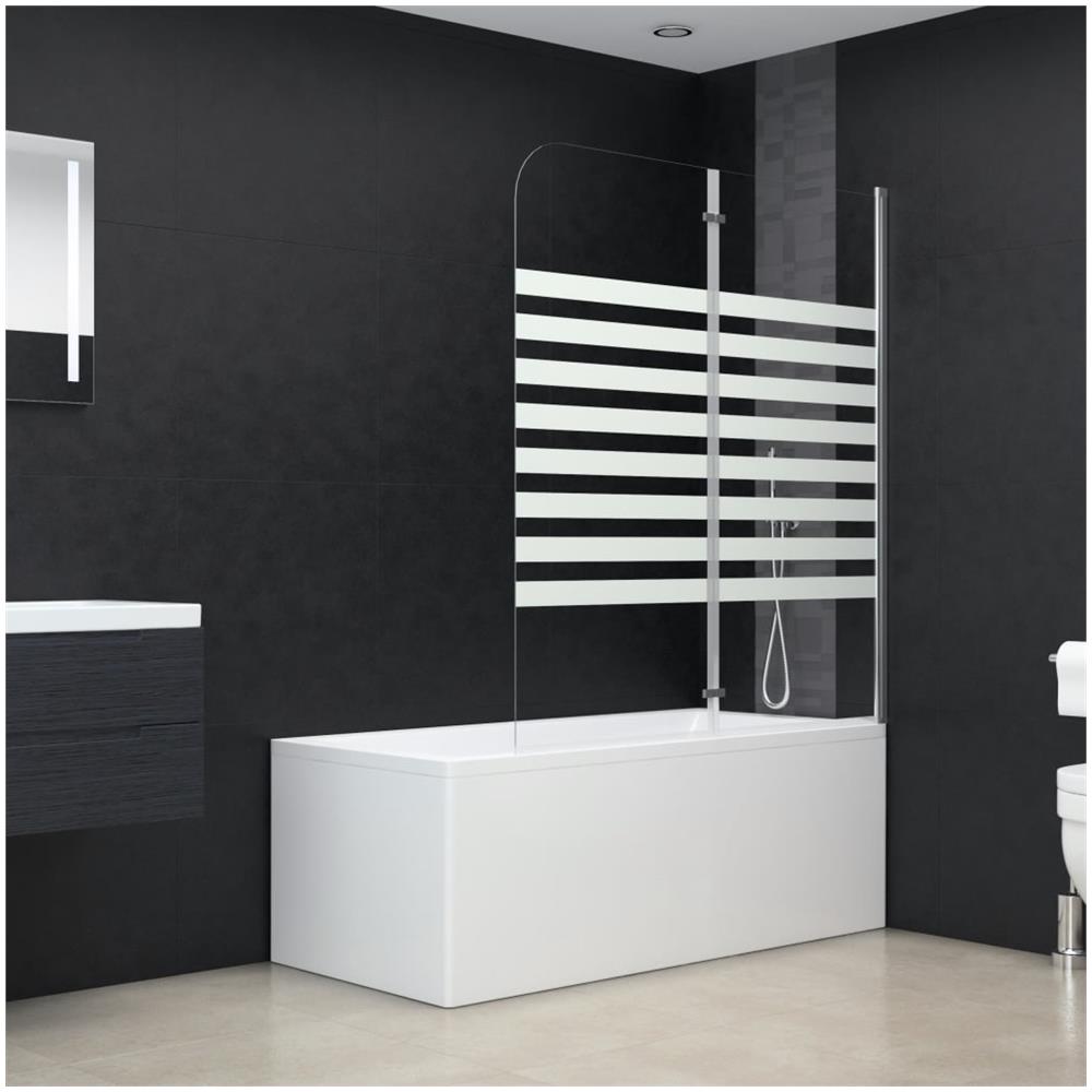 Cabina Da Bagno 120x140 Cm In Vetro Temperato A Righe - Foto 2