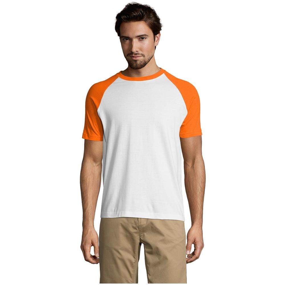 Bicolor manica Raglan uomo Funky - Foto 1