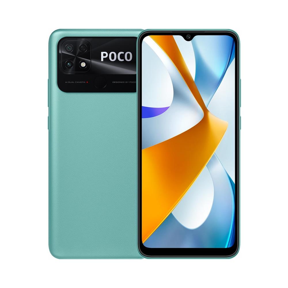 Poco C40 4G 32GB 3GB Ram Display 6.7" HD+ Main Camera 13MP Dual Nano Sim Android 6000 mAh Coral Green - Foto 1