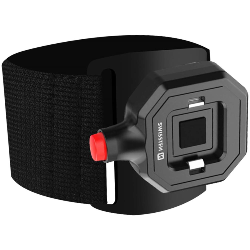 Fascia Da Braccio Sportiva Per Smartphone Con Adattatore Easy Lock Nero - Foto 1